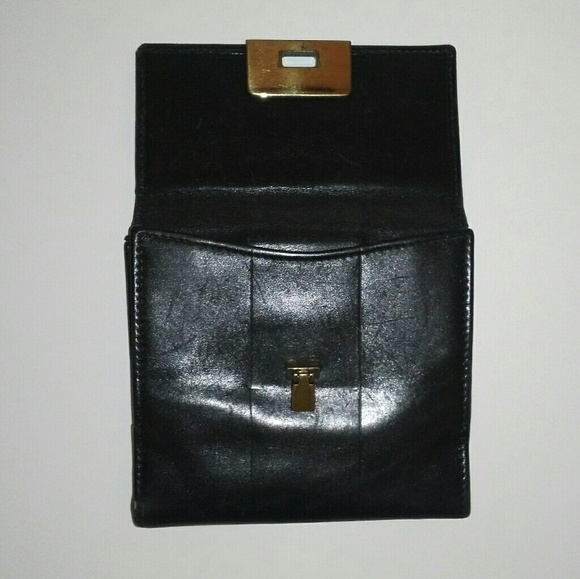 Vintage Gucci bifold plain black leather wallet - Picture 3 of 11